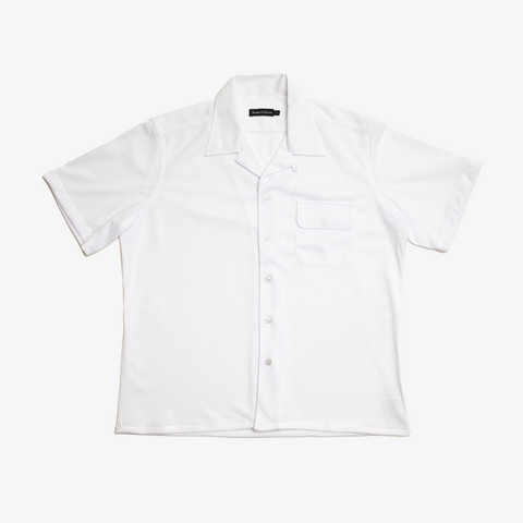 Mesh Camp Shirt - White