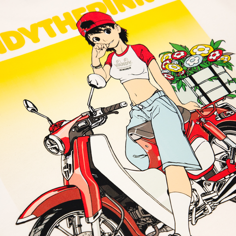Bike Girl T-Shirt - White