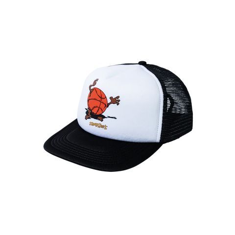 Devil Ball Trucker Hat - Black/White