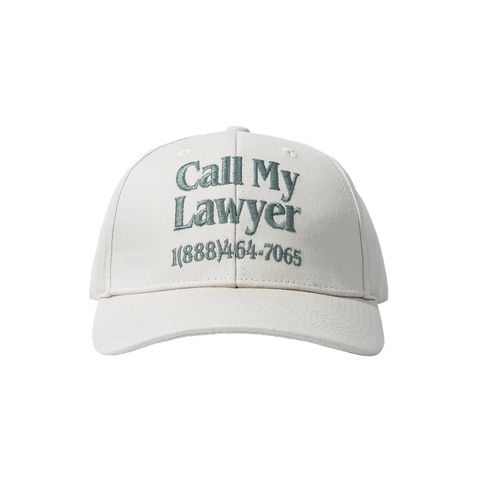 Call My Lawyer 6-Panel Hat - Ecru