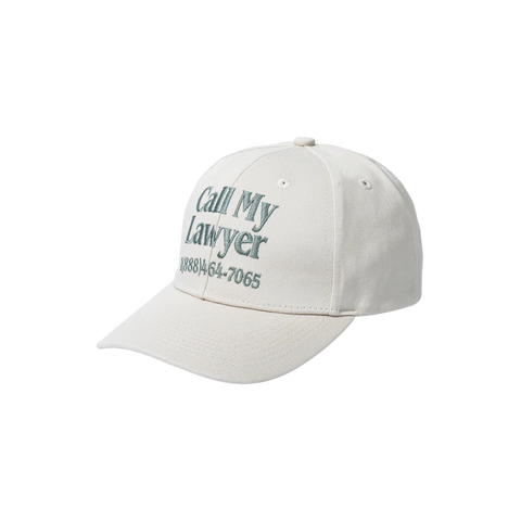 Call My Lawyer 6-Panel Hat - Ecru