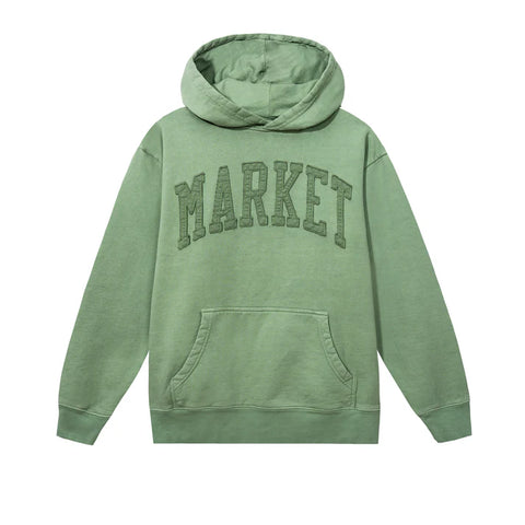 Vintage Wash Arc Hoodie - Basil