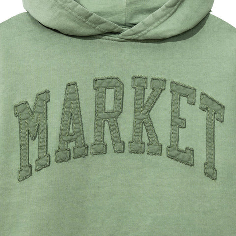 Vintage Wash Arc Hoodie - Basil