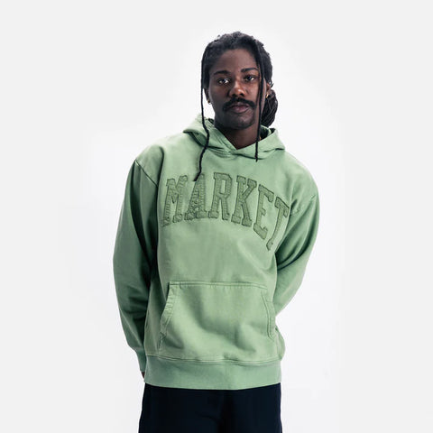Vintage Wash Arc Hoodie - Basil