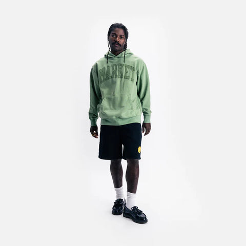 Vintage Wash Arc Hoodie - Basil