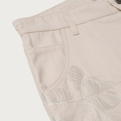 Canvas Shorts - Cream