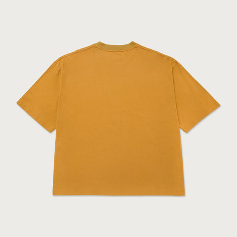 Crest Box Fit T-Shirt - Mustard