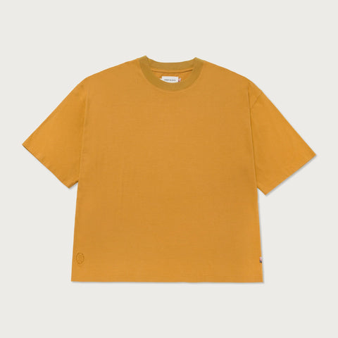 Crest Box Fit T-Shirt - Mustard
