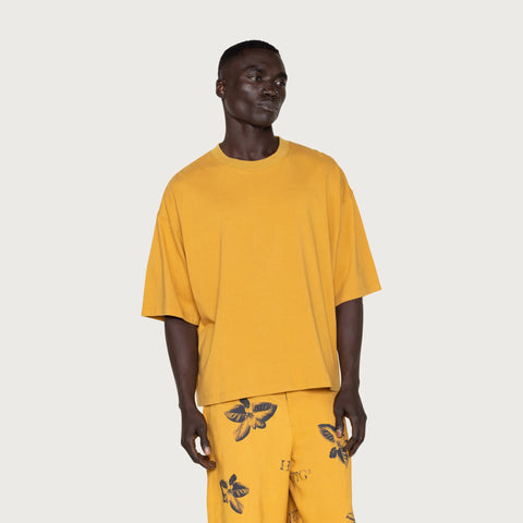 Crest Box Fit T-Shirt - Mustard