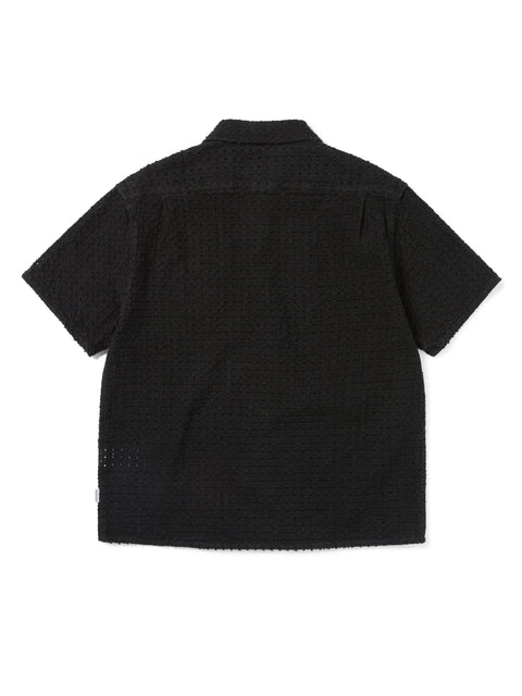 Damaged Denim Zip S/S Shirt