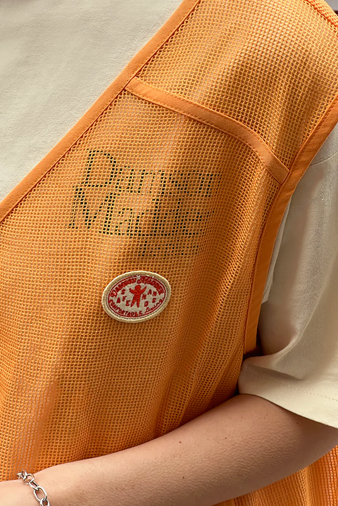 Fisherman Mesh Vest - Orange