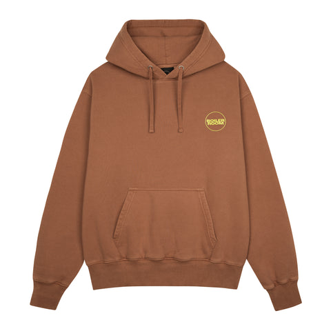 Core Boiler Room Garment Dye Hoodie - Brown