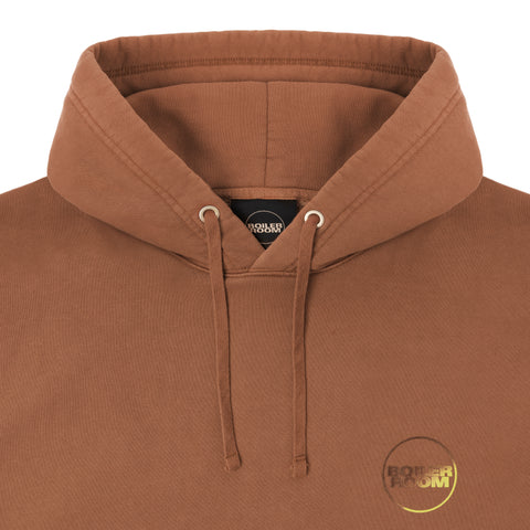 Core Boiler Room Garment Dye Hoodie - Brown