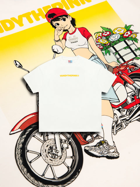 Bike Girl T-Shirt - White