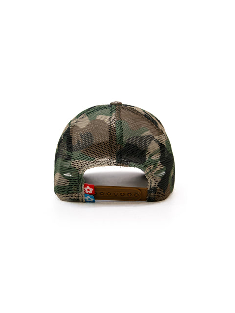 Eye Logo Trucker Hat - Green Camo