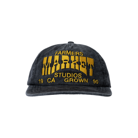 Farmers Market 5-Panel Hat - Washed Black