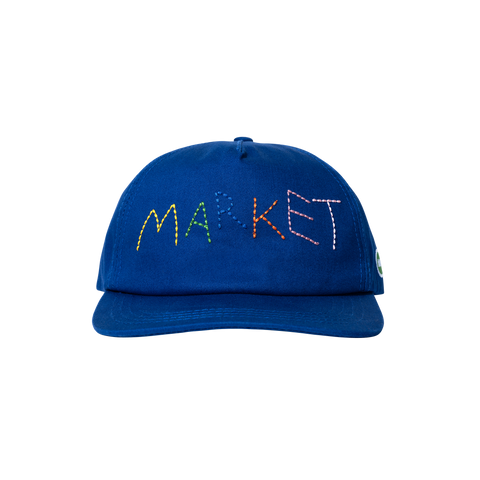 Soft Stitch 5-Panel Hat - Egyptian Blue