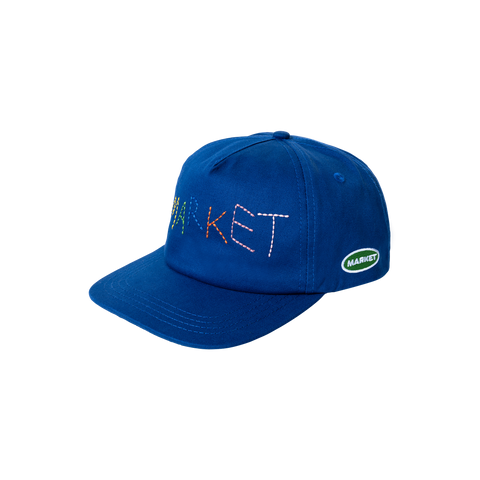 Soft Stitch 5-Panel Hat - Egyptian Blue