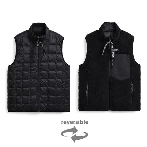 Down x BOA Reversible Vest - Black