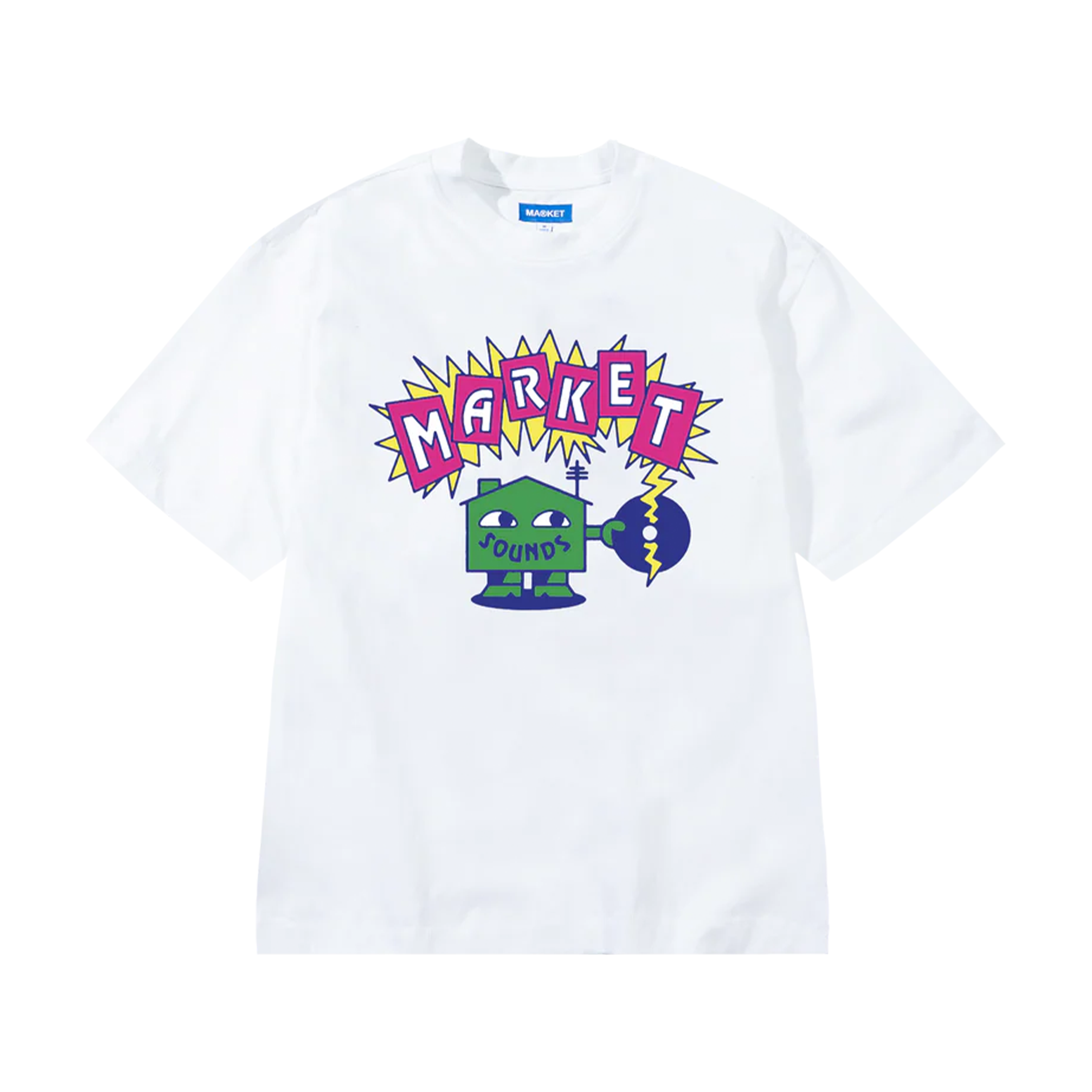 Market Studios | Drop Out Store NZ | Sounds T-Shirt - White