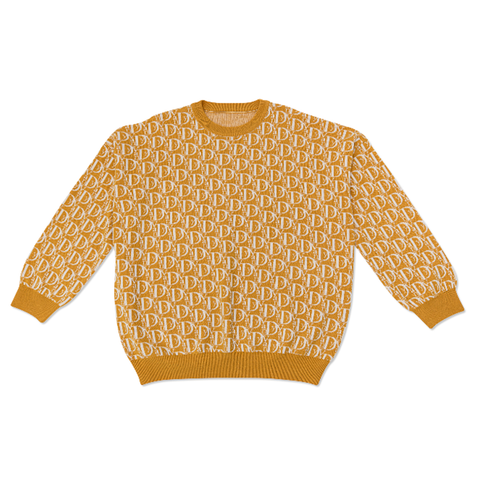 Monogram Sweater - Mustard