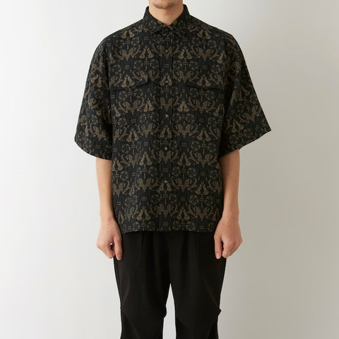 Jacquard Kimono Shirt - Botanical
