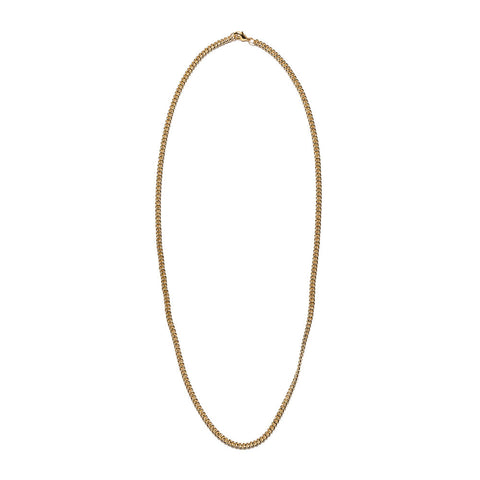 Cuban Curb Chain 4mm - 14k Gold