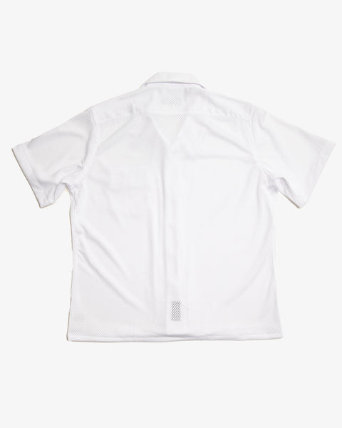 Mesh Camp Shirt - White