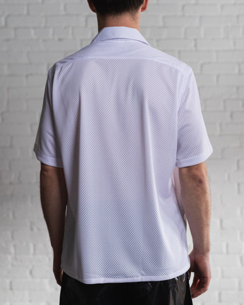 Mesh Camp Shirt - White