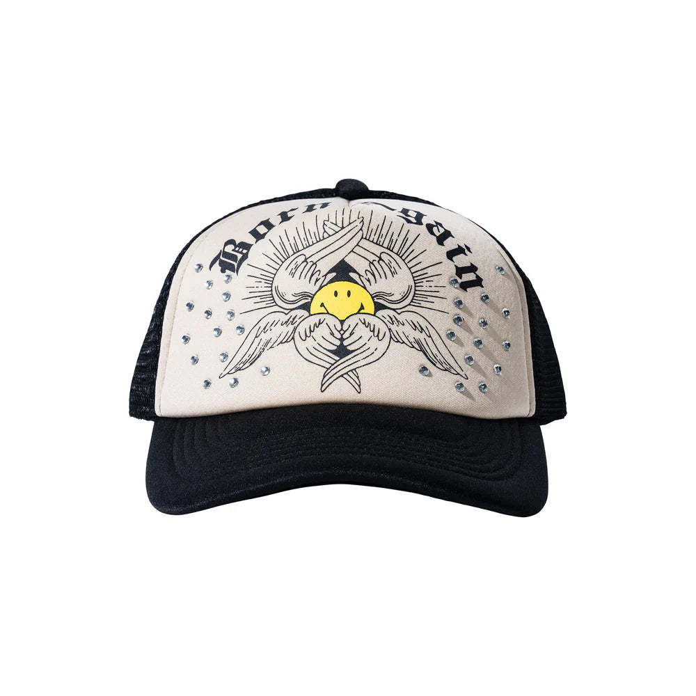 Smiley Born Again Trucker Hat - Multi