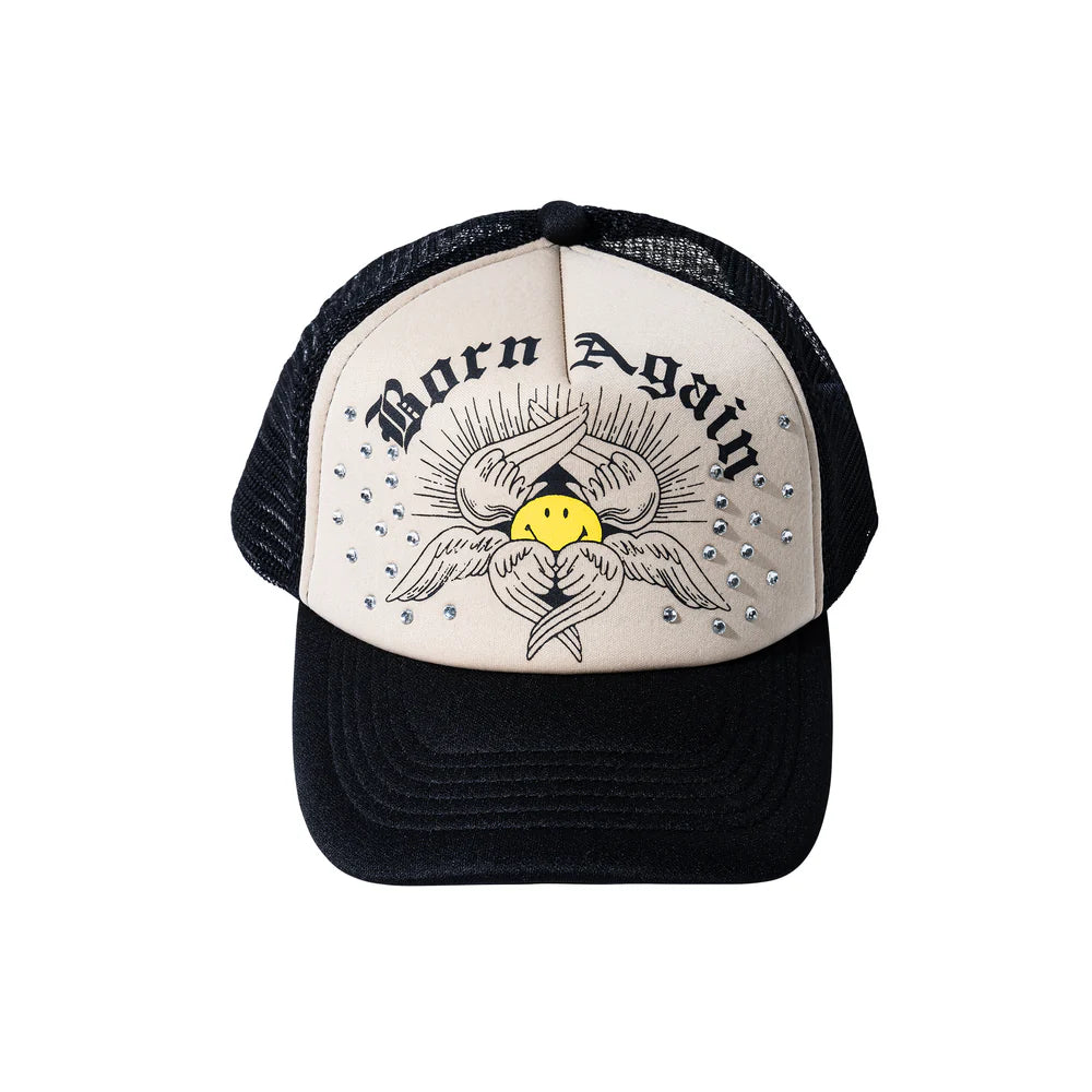 Smiley Born Again Trucker Hat - Multi