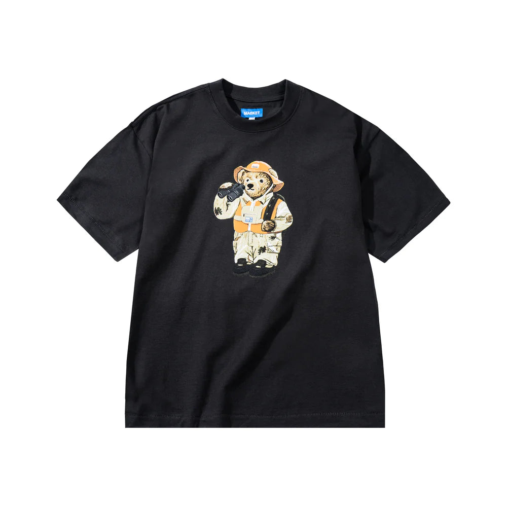 Hunter Bear T-Shirt - Washed Black