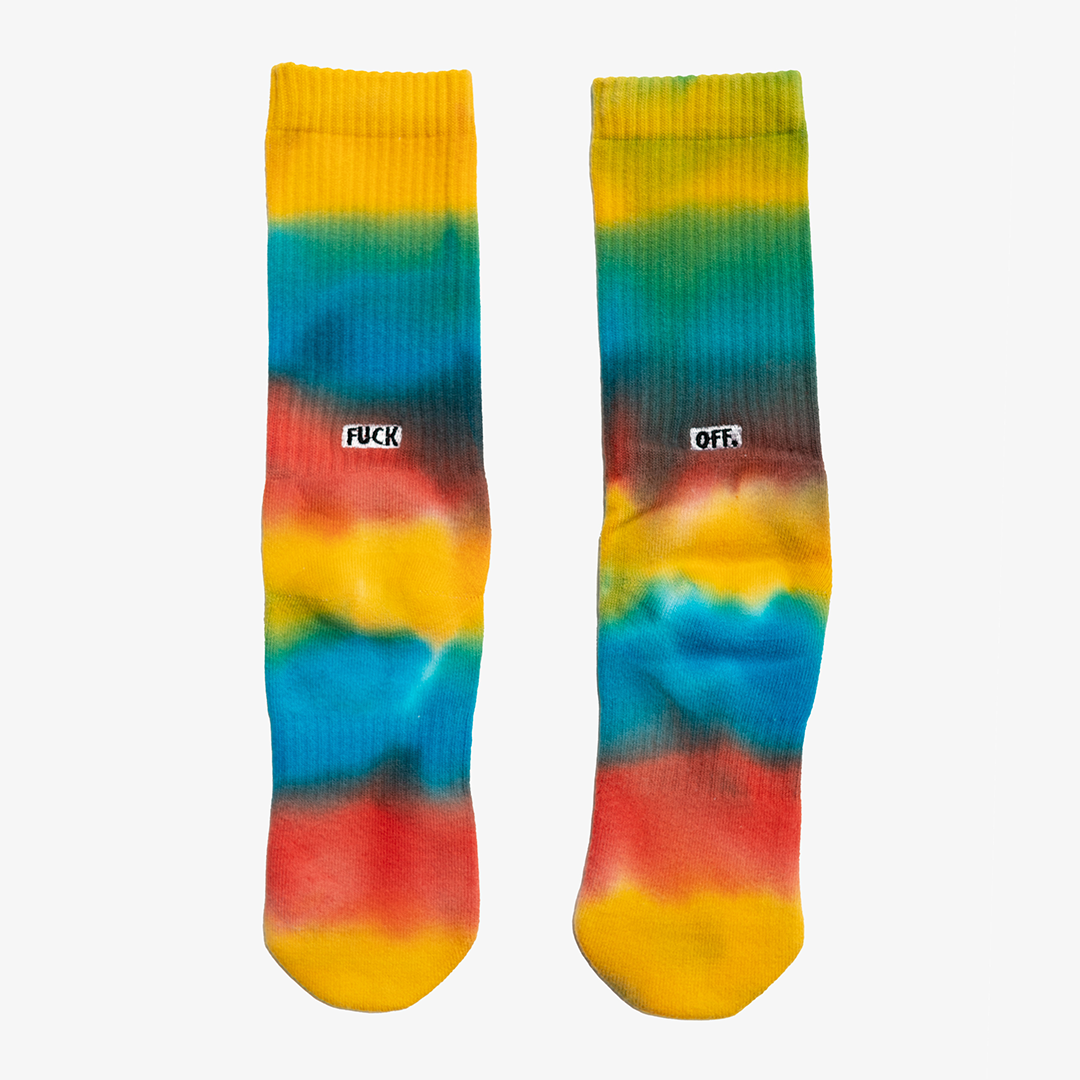 F*ck You Crew Socks - Rainbow