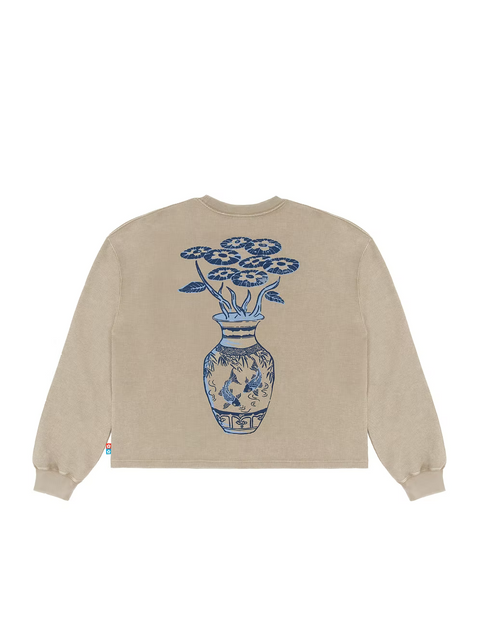 Oriental Flower Bouquet Thermal L/S - Cream
