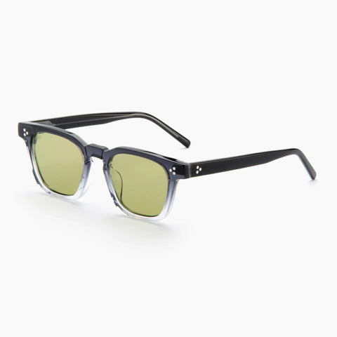 Calipso Sunglasses - Black Gradient/LT Green