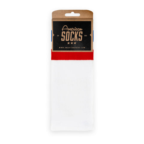 Crew Sock American Pride - White/Blue/Red