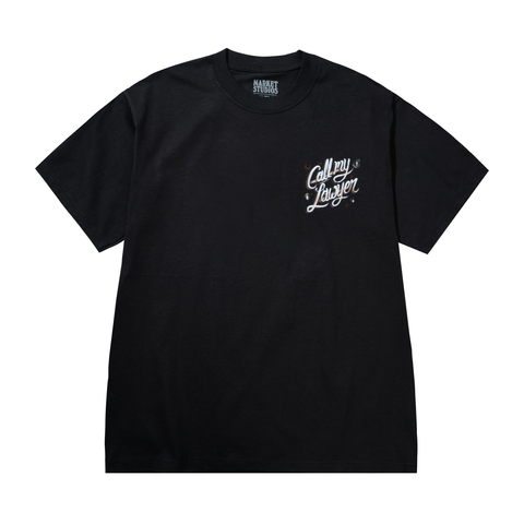 Airbrush Call My Lawyer T-Shirt - Washed Black
