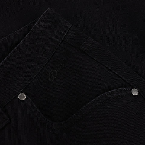 Baggy Denim Shorts - Black Washed