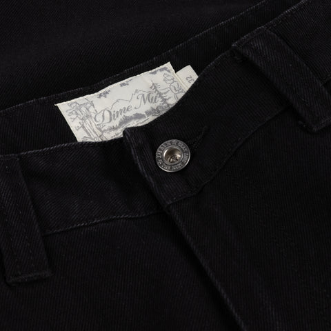 Baggy Denim Shorts - Black Washed