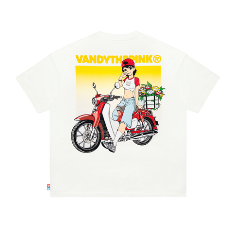 Bike Girl T-Shirt - White