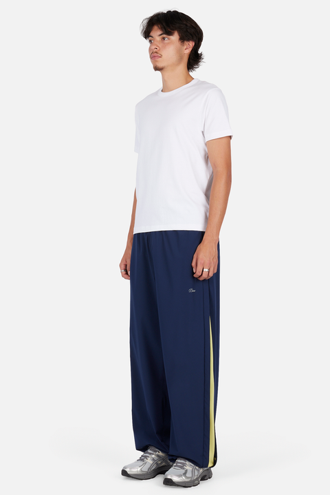 Athletic Snap Pant - Navy/Yellow