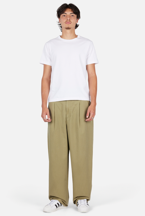 Baggy Chino Pant - Light Military