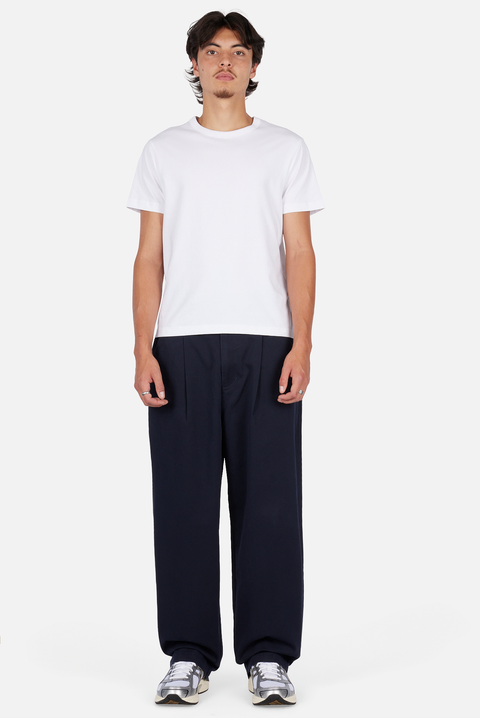 Baggy Chino Pants - Navy