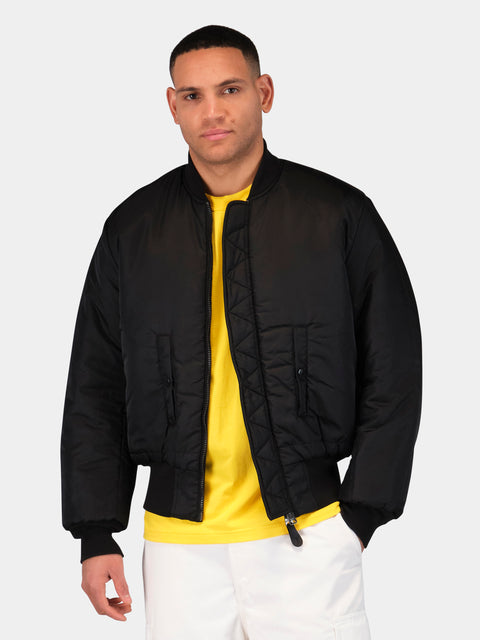 Keith Haring x Alpha MA-1 All Over Embroidery Flight Jacket - Black