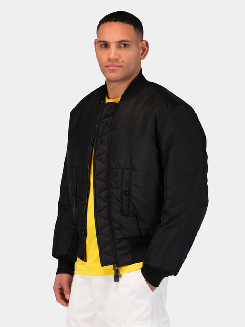 Keith Haring x Alpha MA-1 All Over Embroidery Flight Jacket - Black