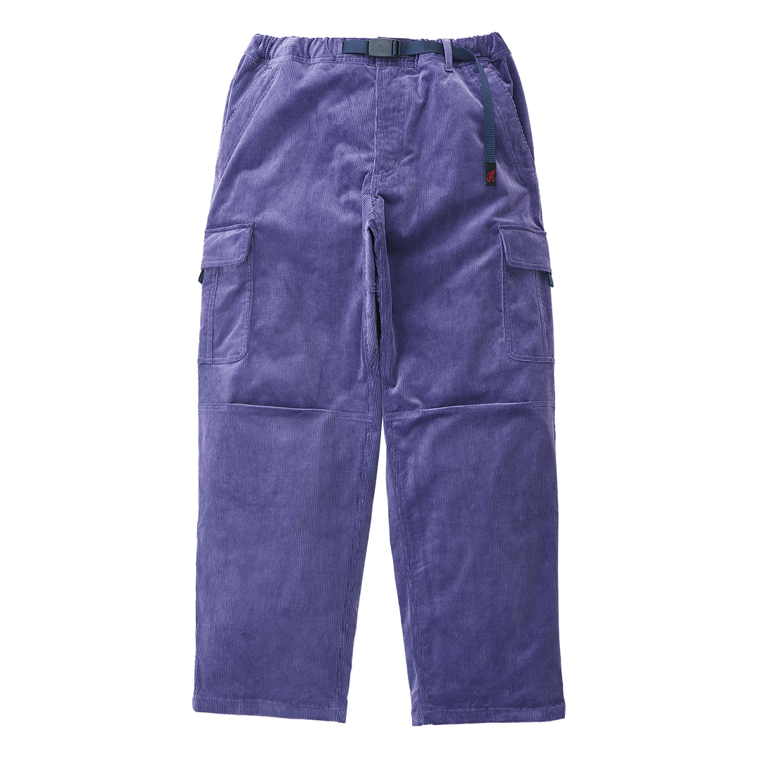 Corduroy Loose Cargo Pant - Purple