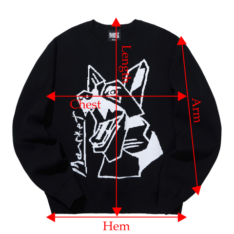 Cubism Beware Knit Sweater - Black