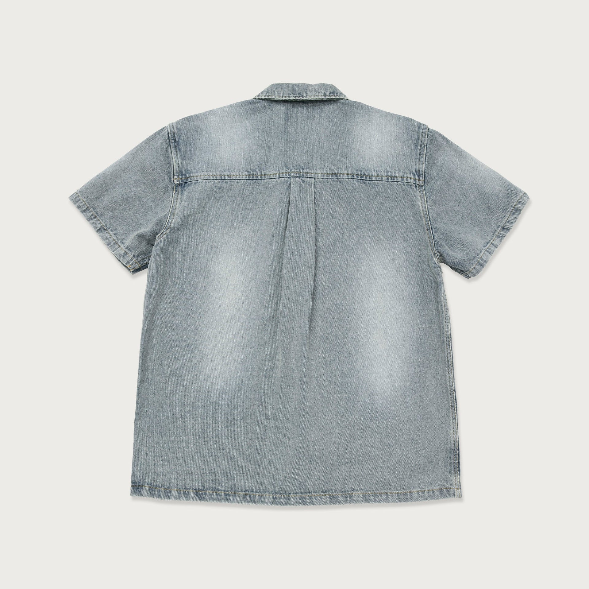 Denim Button Up Shirt - Light Indigo