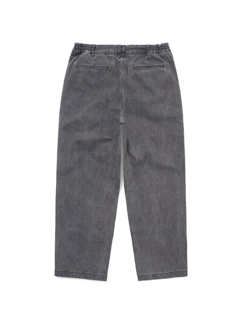 Double Pleated Wide Pant - Navy