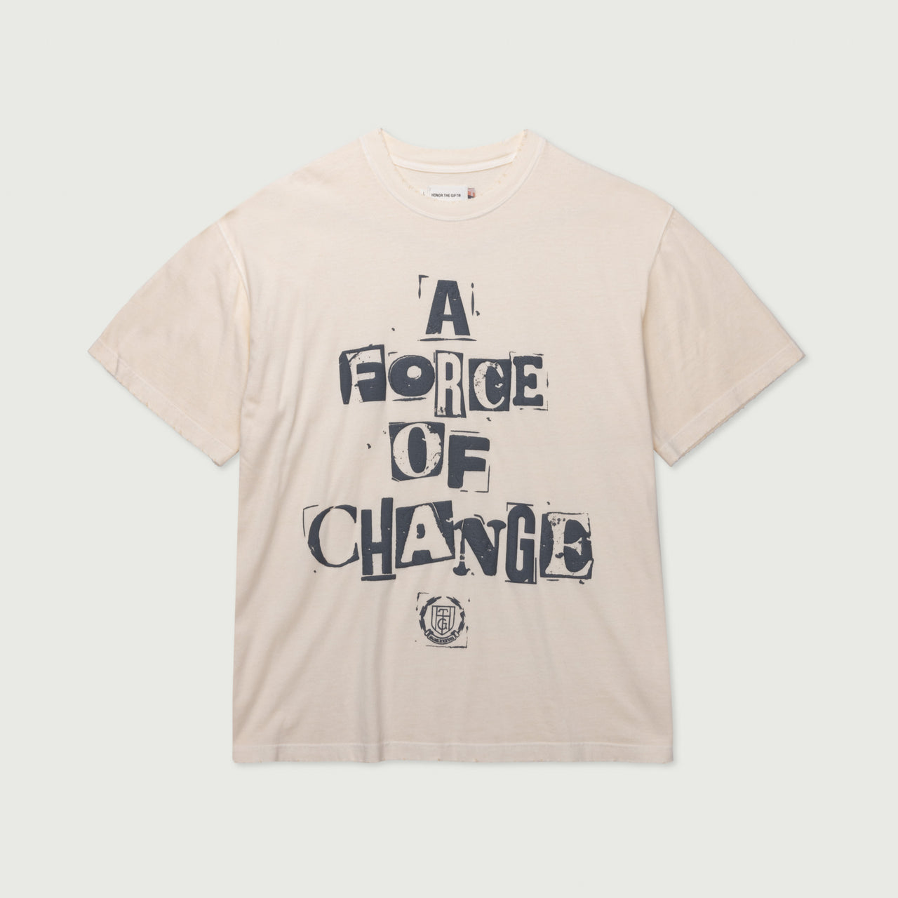 A Force Of Change T-Shirt - Bone/Black